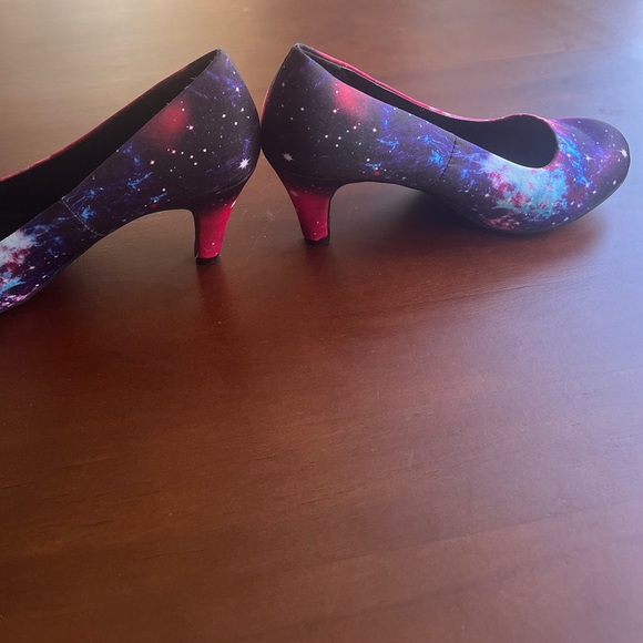 T.U.K. Pink Purple Star Galaxy Heels Cosmic Constellation Astronomy cYber Kawaii - Picture 6 of 10